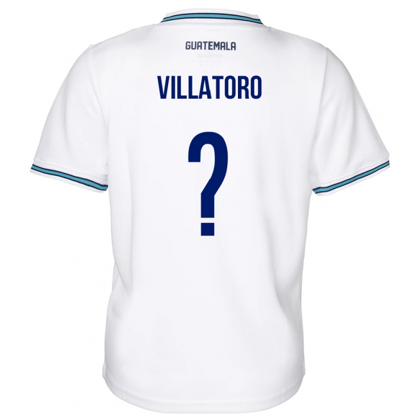 Kandiny Herren Guatemala Grace Villatoro #0 Weiß Heimtrikot Trikot 24-26 T-Shirt