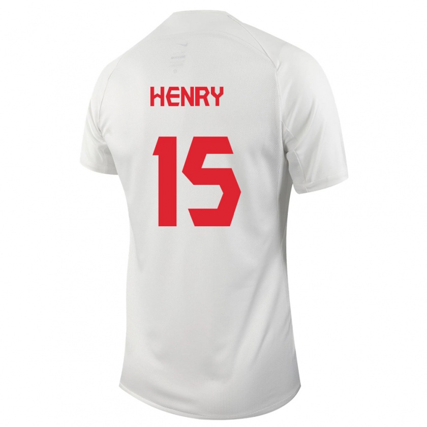 Kandiny Herren Kanadische Doneil Henry #15 Weiß Auswärtstrikot Trikot 24-26 T-Shirt