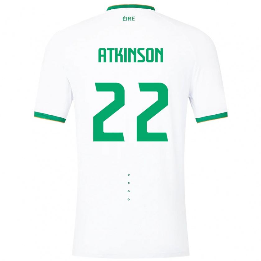 Kandiny Herren Irische Isibeal Atkinson #22 Weiß Auswärtstrikot Trikot 24-26 T-Shirt