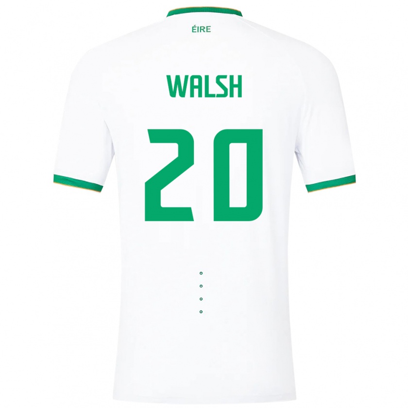 Kandiny Herren Irische Claire Walsh #20 Weiß Auswärtstrikot Trikot 24-26 T-Shirt