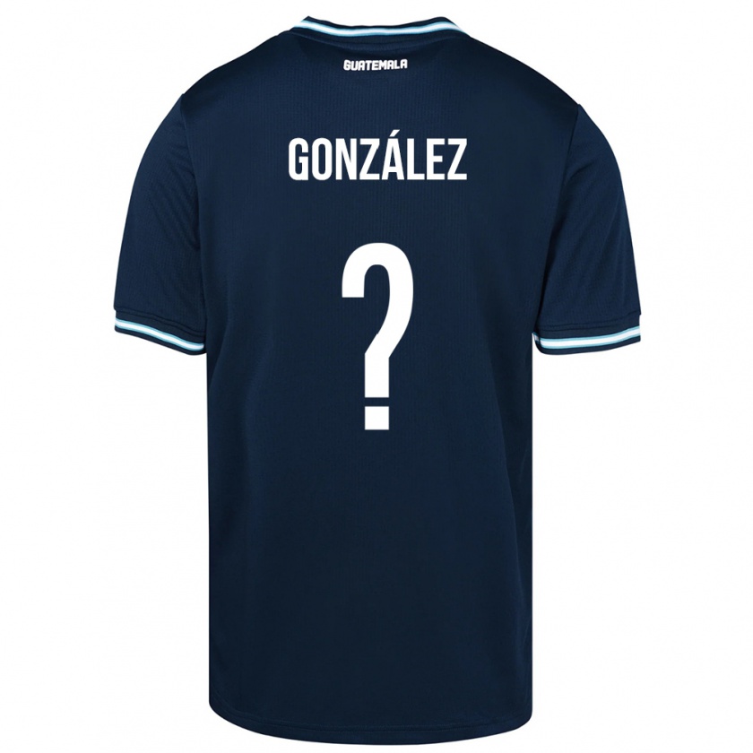 Kandiny Herren Guatemala Erick González #0 Blau Auswärtstrikot Trikot 24-26 T-Shirt