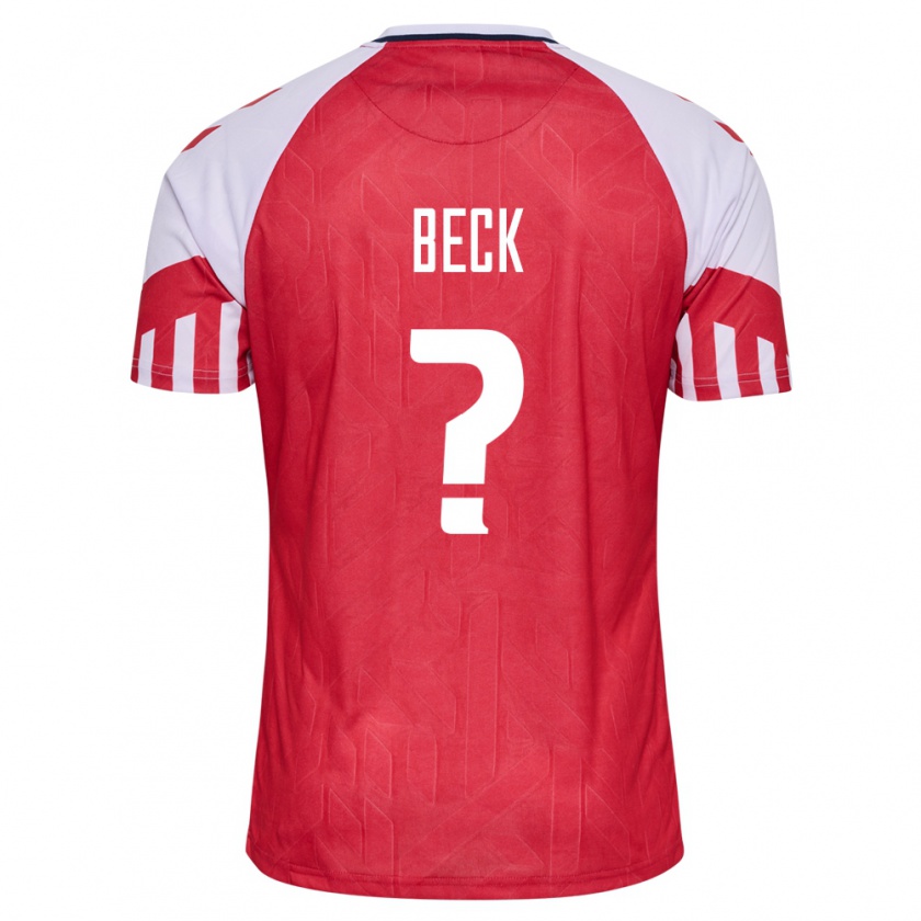 Kandiny Damen Dänische Julius Beck #0 Rot Heimtrikot Trikot 24-26 T-Shirt