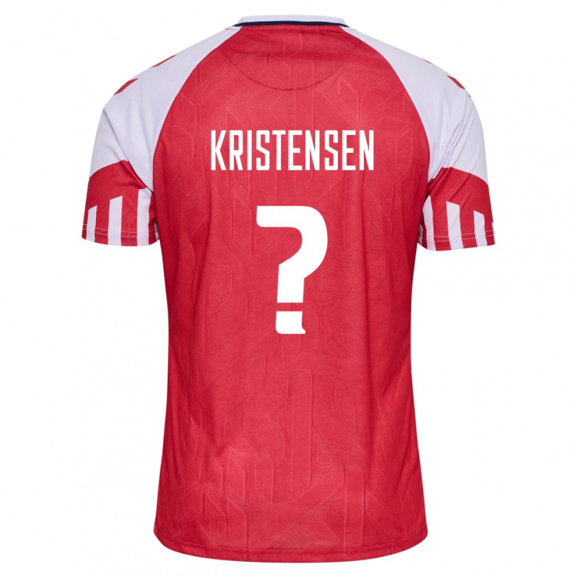 Kandiny Damen Dänische Mikkel Kristensen #0 Rot Heimtrikot Trikot 24-26 T-Shirt