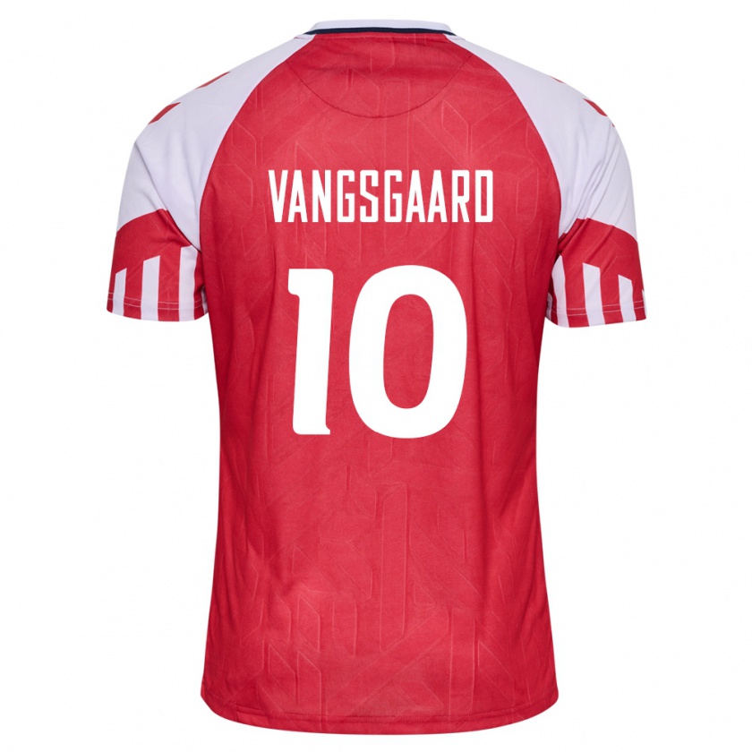 Kandiny Damen Dänische Amalie Vangsgaard #10 Rot Heimtrikot Trikot 24-26 T-Shirt