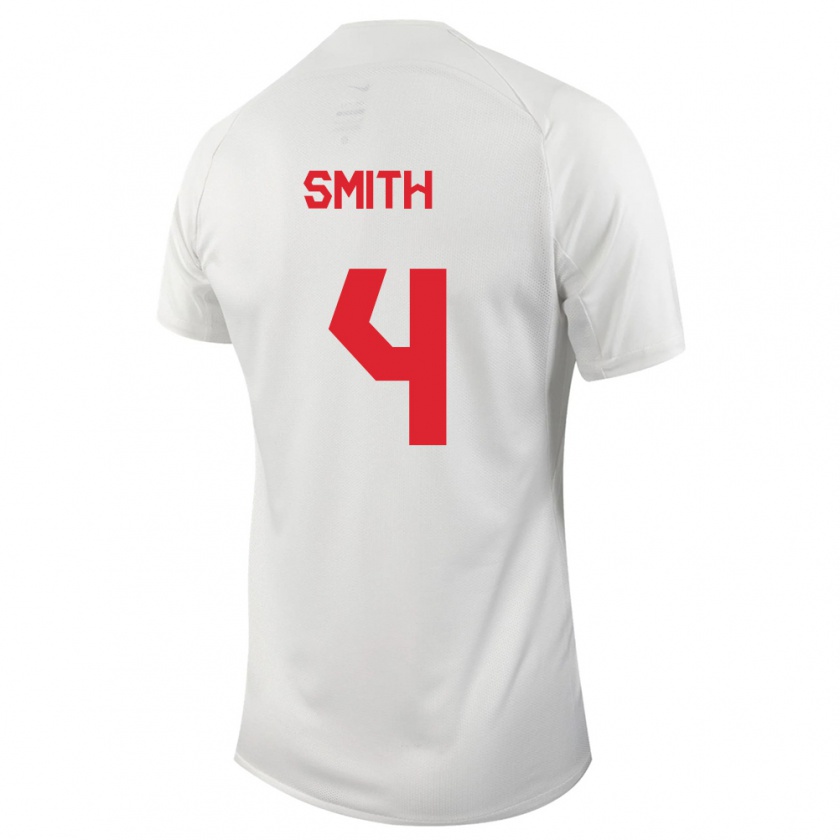 Kandiny Damen Kanadische Justin Smith #4 Weiß Auswärtstrikot Trikot 24-26 T-Shirt