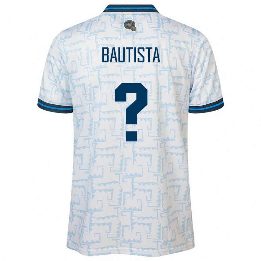 Kandiny Damen El Salvador Ezequiel Bautista #0 Weiß Auswärtstrikot Trikot 24-26 T-Shirt