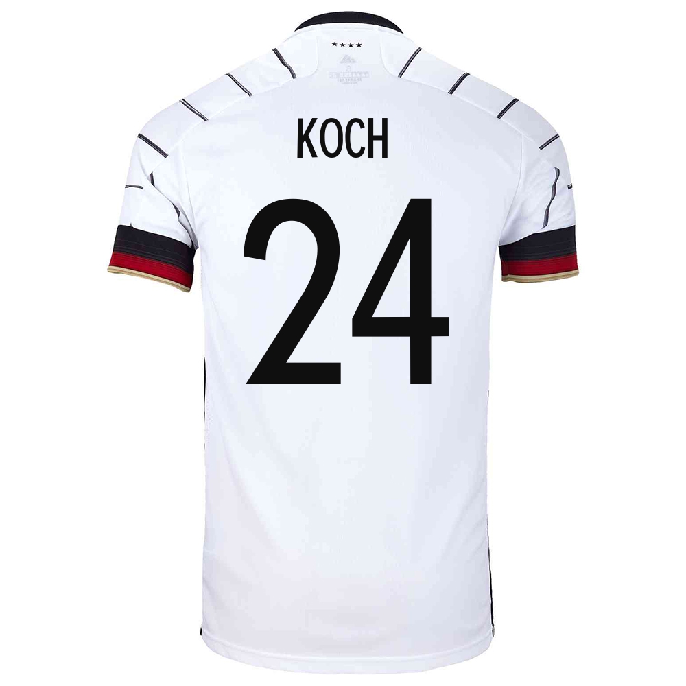 Damen Deutsche Fussballnationalmannschaft Robin Koch #24 Heimtrikot Weiß 2021 Trikot