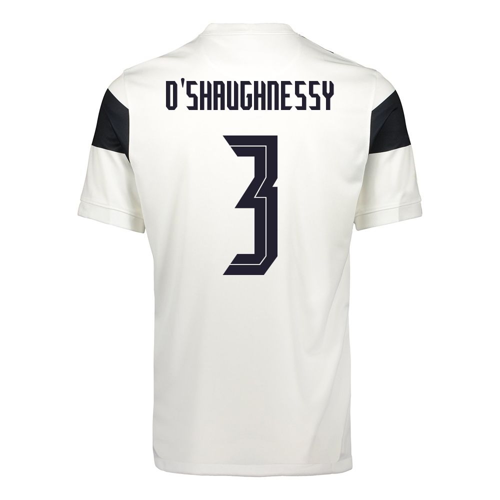 Damen Finnische Fussballnationalmannschaft Daniel O'shaughnessy #3 Heimtrikot Weiß 2021 Trikot