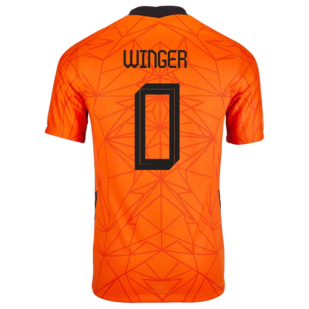 Damen Niederländische Fussballnationalmannschaft Right Winger #0 Heimtrikot Orangefarben 2021 Trikot