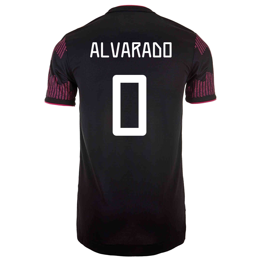 Kinder Mexikanische Fussballnationalmannschaft Roberto Alvarado #0 Heimtrikot Rosenrot 2021 Trikot