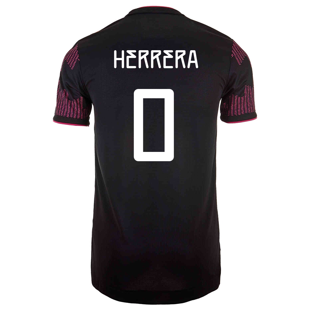 Kinder Mexikanische Fussballnationalmannschaft Hector Herrera #0 Heimtrikot Rosenrot 2021 Trikot