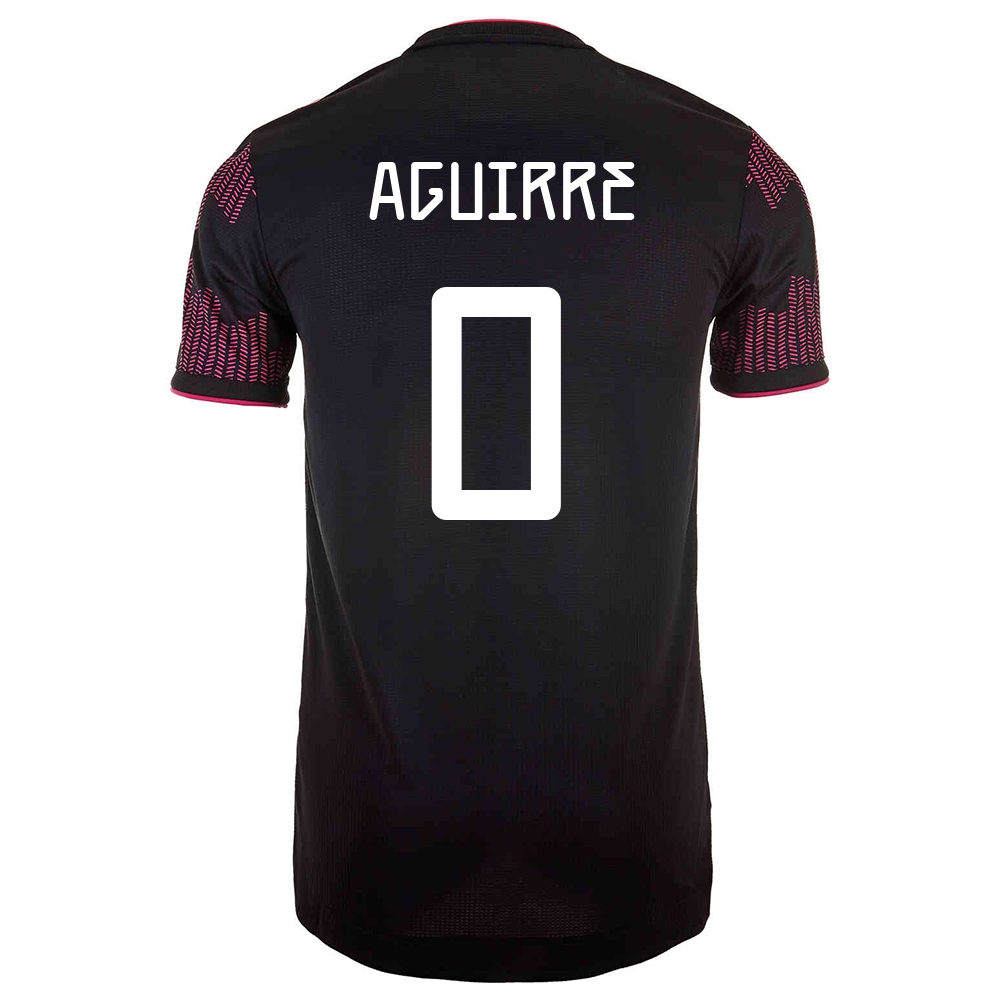Damen Mexikanische Fussballnationalmannschaft Erick Aguirre #0 Heimtrikot Rosenrot 2021 Trikot