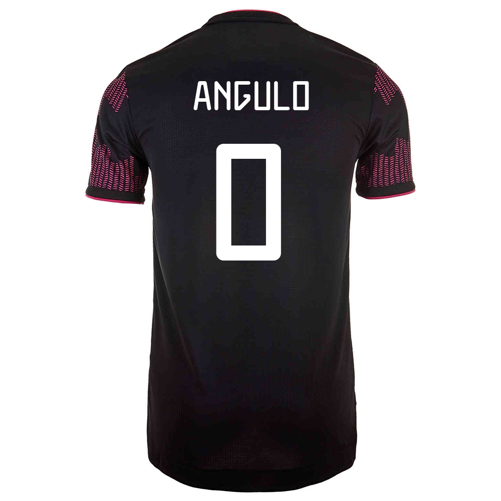 Herren Mexikanische Fussballnationalmannschaft Jesus Angulo #0 Heimtrikot Rosenrot 2021 Trikot