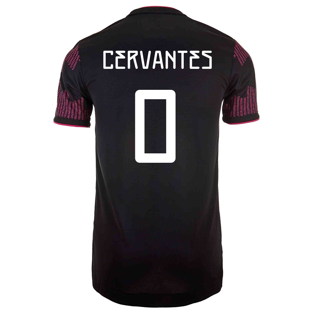 Kinder Mexikanische Fussballnationalmannschaft Alan Cervantes #0 Heimtrikot Rosenrot 2021 Trikot