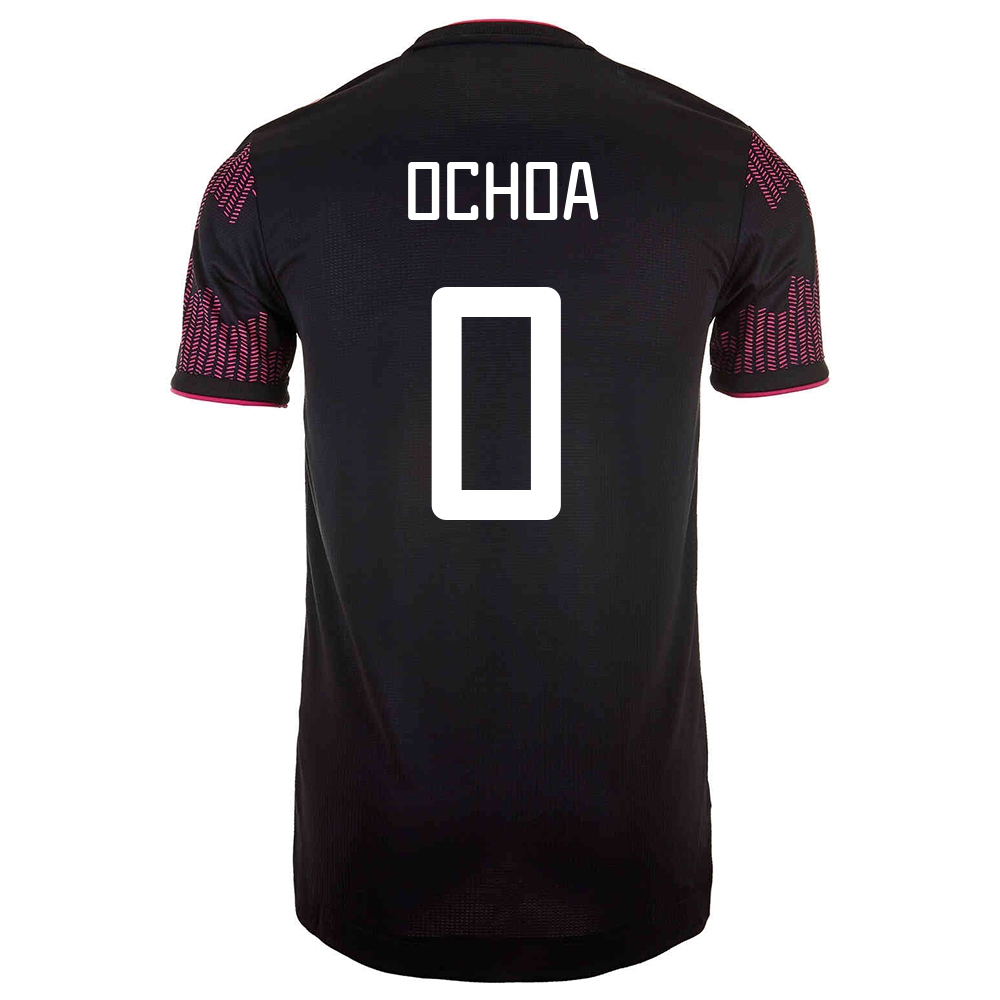 Damen Mexikanische Fussballnationalmannschaft Guillermo Ochoa #0 Heimtrikot Rosenrot 2021 Trikot