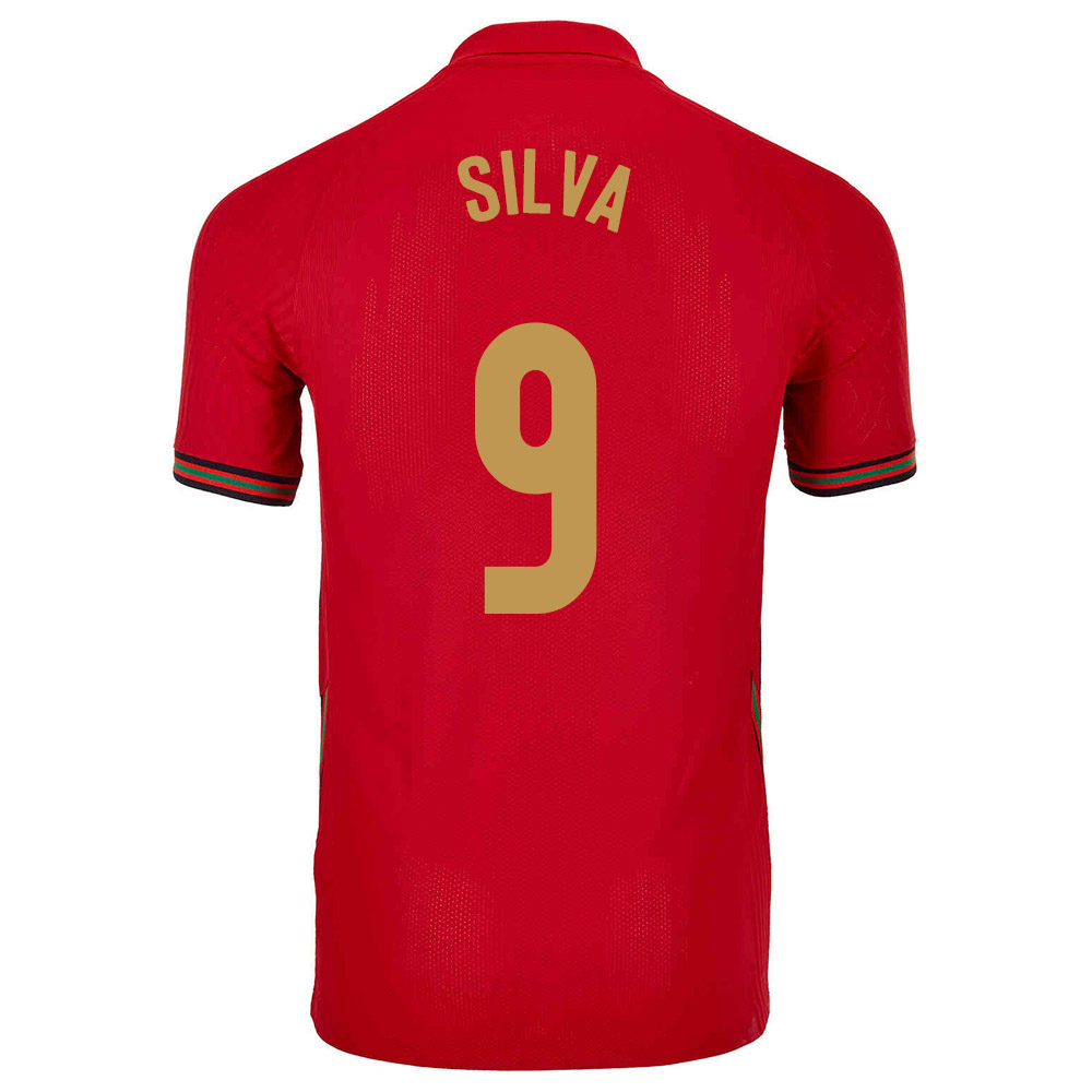 Herren Portugiesische Fussballnationalmannschaft Andre Silva #9 Heimtrikot Rot 2021 Trikot