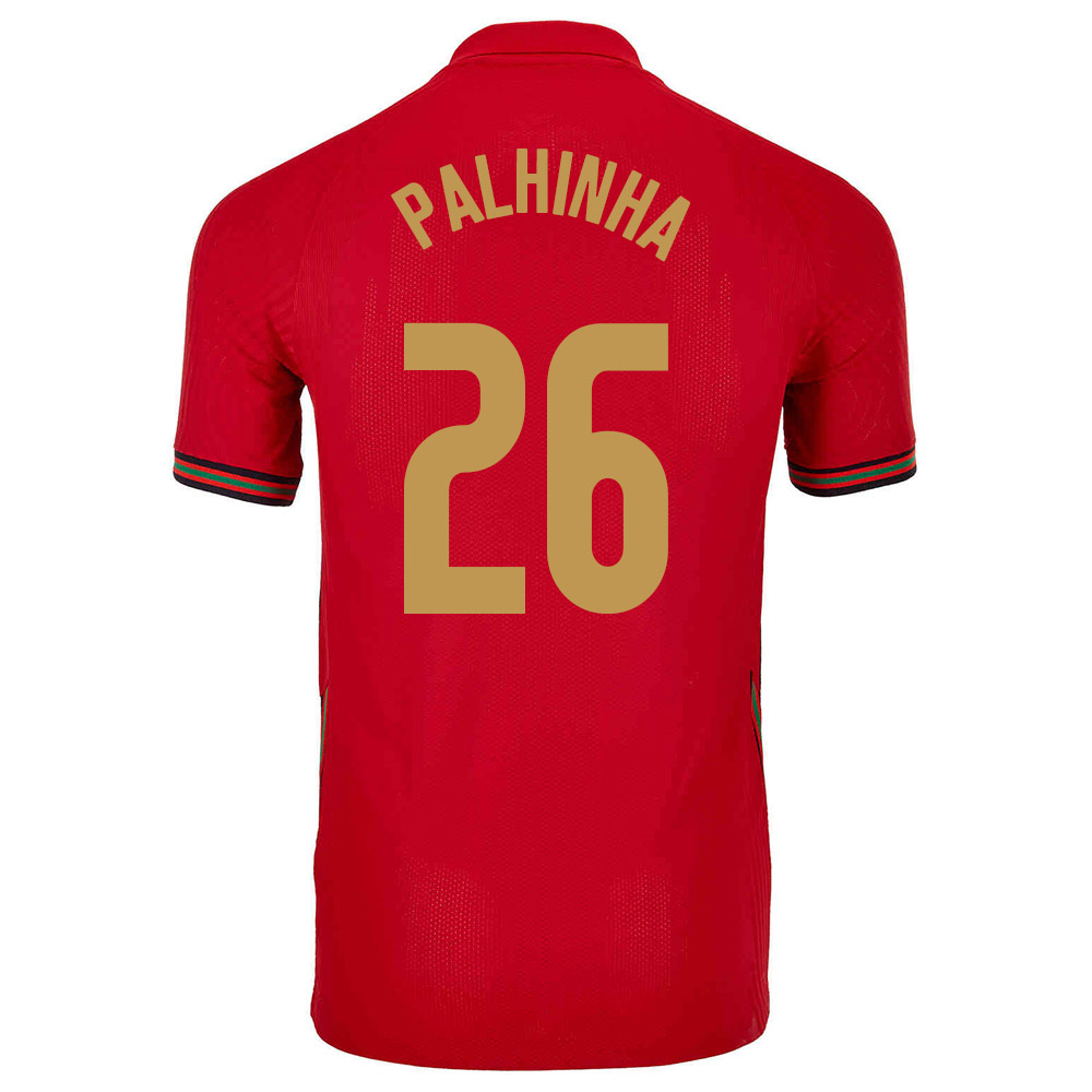 Kinder Portugiesische Fussballnationalmannschaft Joao Palhinha #26 Heimtrikot Rot 2021 Trikot