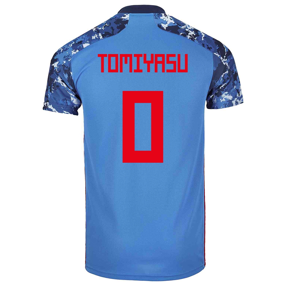 Herren Japanische Fussballnationalmannschaft Takehiro Tomiyasu #0 Heimtrikot Dunkelblau 2021 Trikot