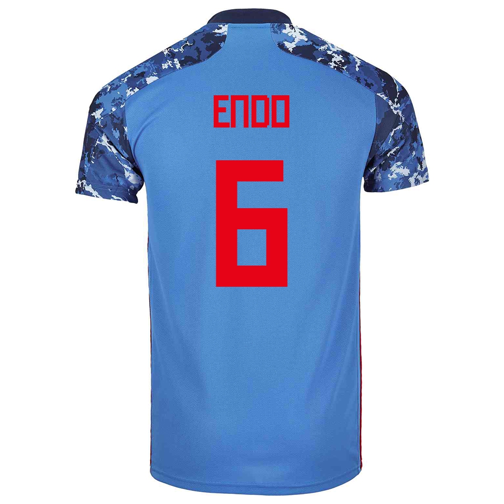 Herren Japanische Fussballnationalmannschaft Wataru Endo #6 Heimtrikot Dunkelblau 2021 Trikot