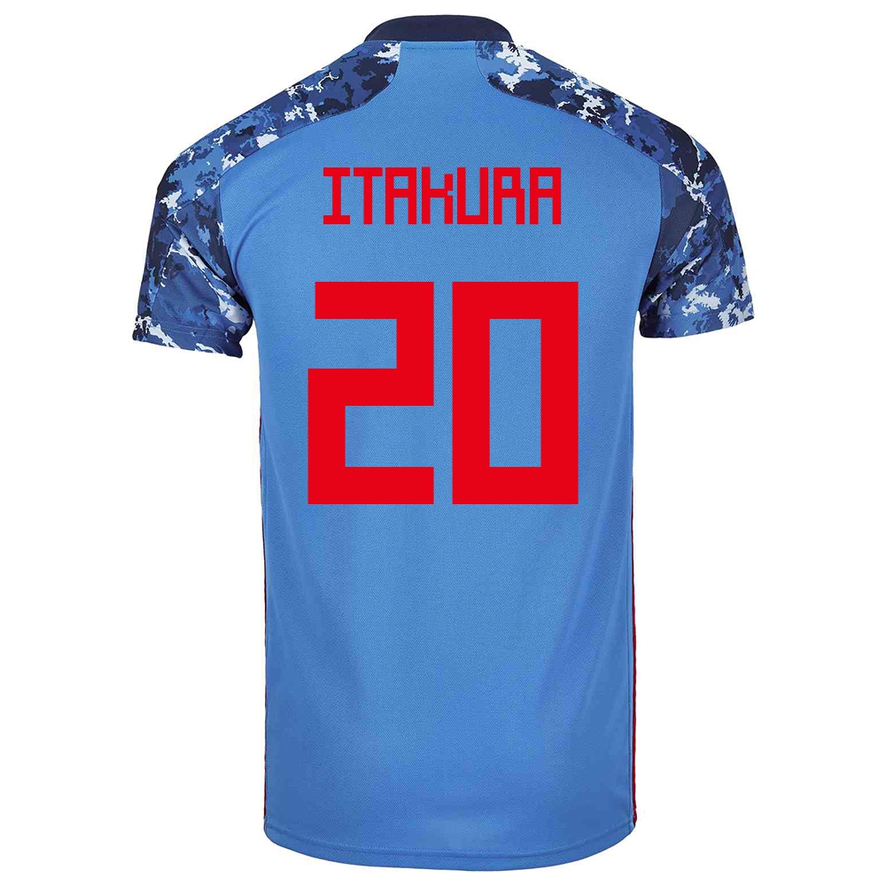 Herren Japanische Fussballnationalmannschaft Ko Itakura #20 Heimtrikot Dunkelblau 2021 Trikot