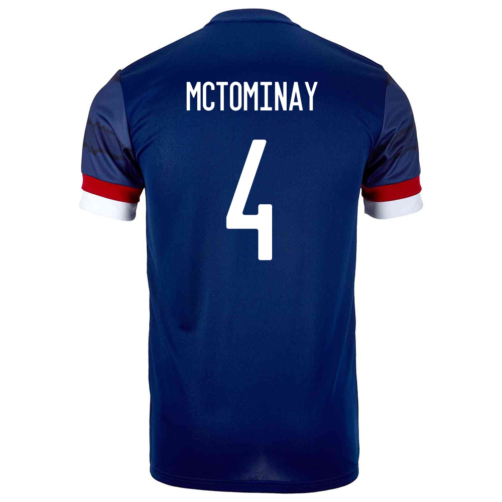 Herren Schottische Fussballnationalmannschaft Scott Mctominay #4 Heimtrikot Dunkelblau 2021 Trikot