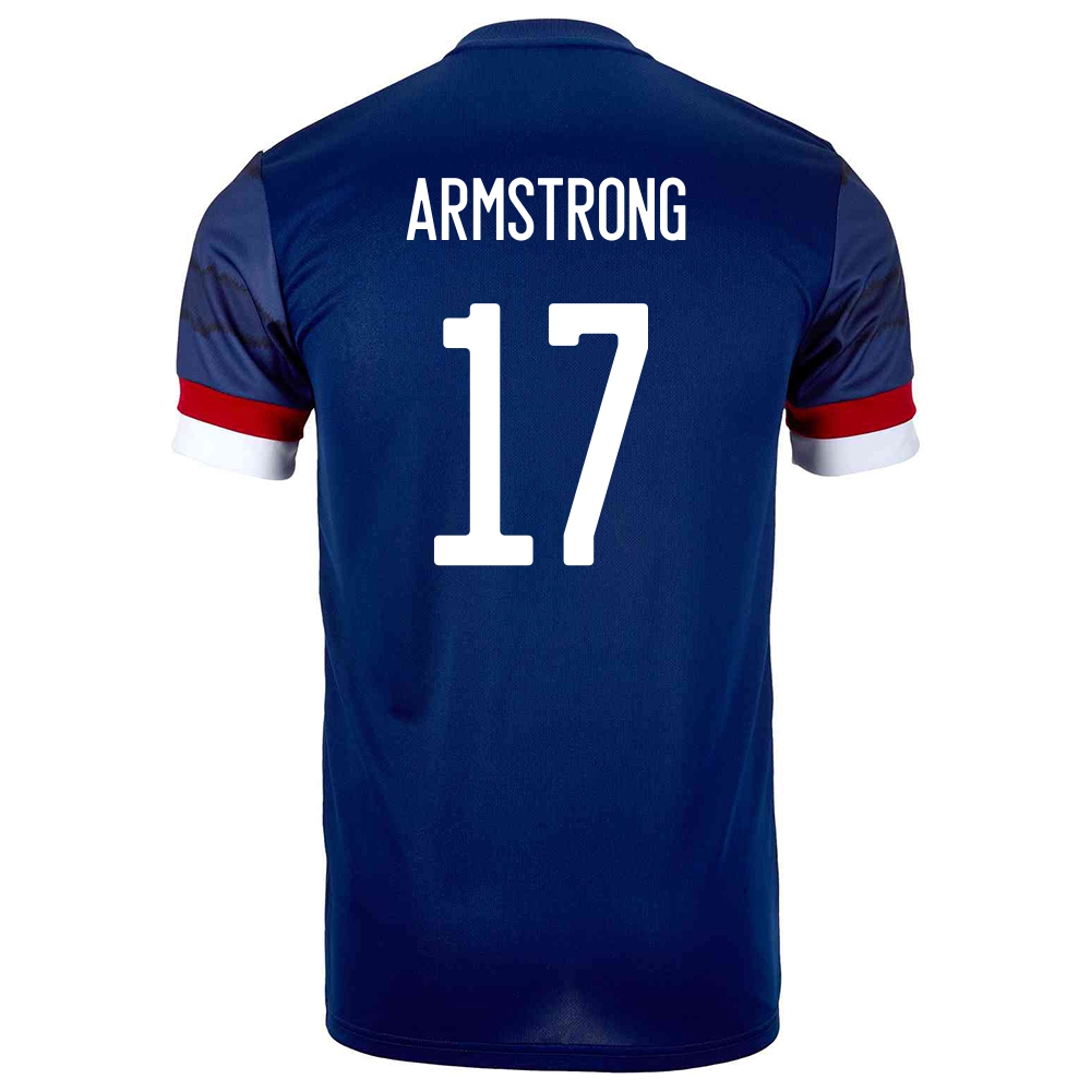 Damen Schottische Fussballnationalmannschaft Stuart Armstrong #17 Heimtrikot Dunkelblau 2021 Trikot