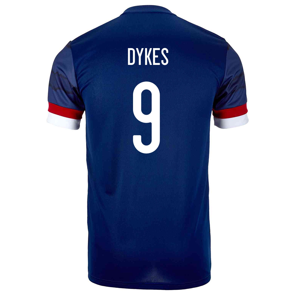 Kinder Schottische Fussballnationalmannschaft Lyndon Dykes #9 Heimtrikot Dunkelblau 2021 Trikot
