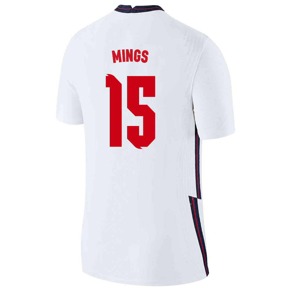 Damen Englische Fussballnationalmannschaft Tyrone Mings #15 Heimtrikot Weiß 2021 Trikot