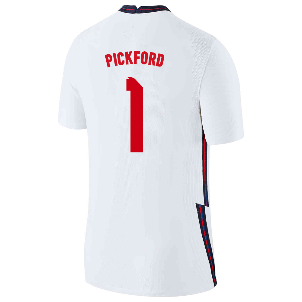Kinder Englische Fussballnationalmannschaft Jordan Pickford #1 Heimtrikot Weiß 2021 Trikot