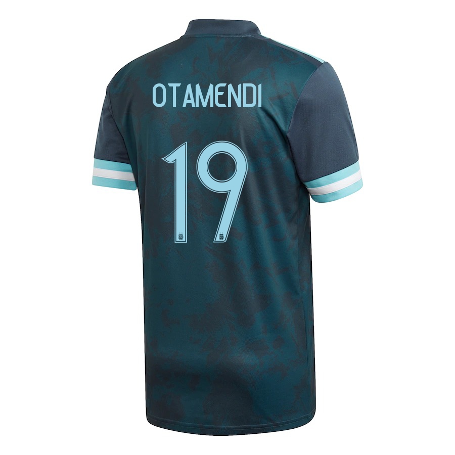 Herren Argentinische Fussballnationalmannschaft Nicolas Otamendi #19 Auswärtstrikot Dunkelblau 2021 Trikot