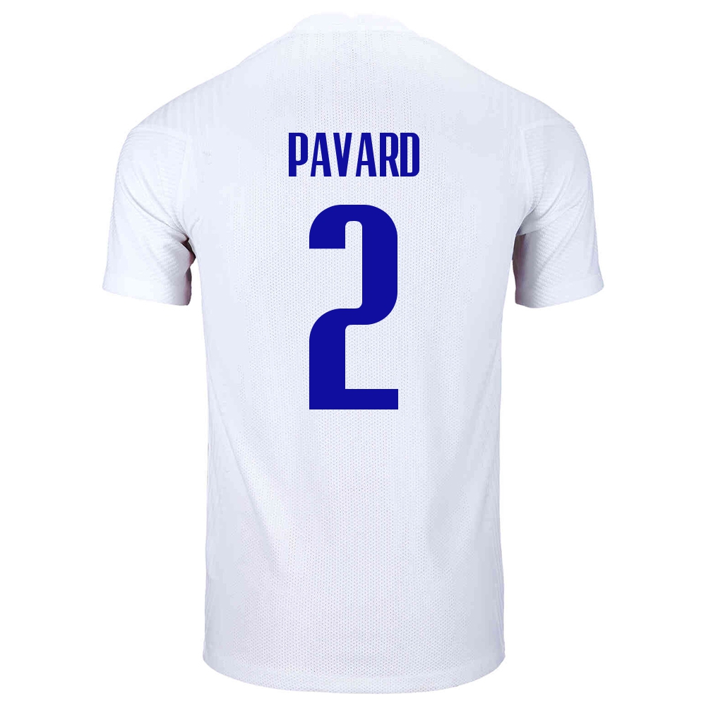 Herren Französische Fussballnationalmannschaft Benjamin Pavard #2 Auswärtstrikot Weiß 2021 Trikot