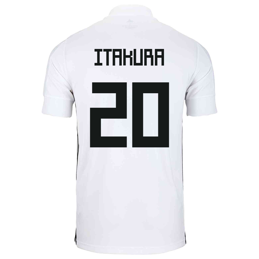 Kinder Japanische Fussballnationalmannschaft Ko Itakura #20 Auswärtstrikot Weiß 2021 Trikot