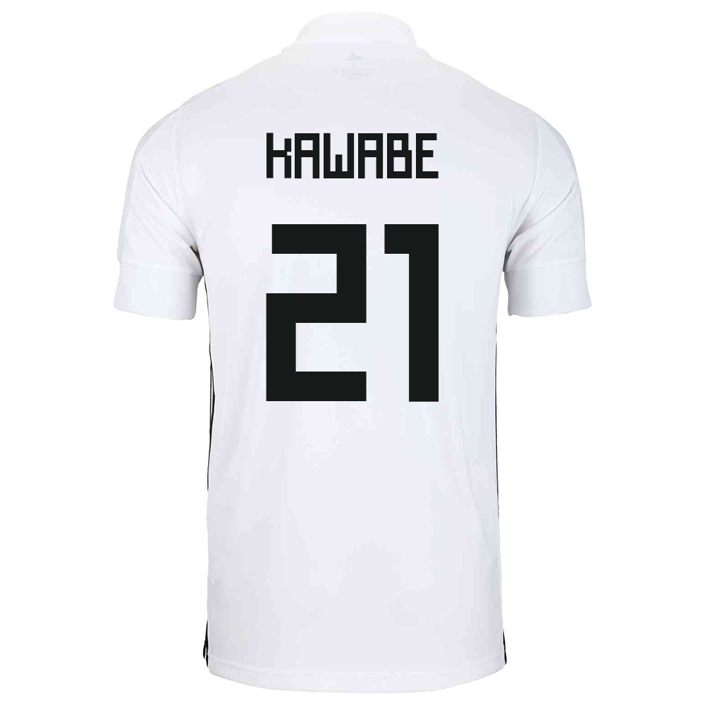 Damen Japanische Fussballnationalmannschaft Hayao Kawabe #21 Auswärtstrikot Weiß 2021 Trikot