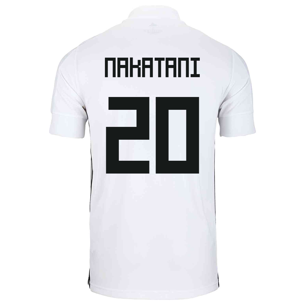 Herren Japanische Fussballnationalmannschaft Shinnosuke Nakatani #20 Auswärtstrikot Weiß 2021 Trikot