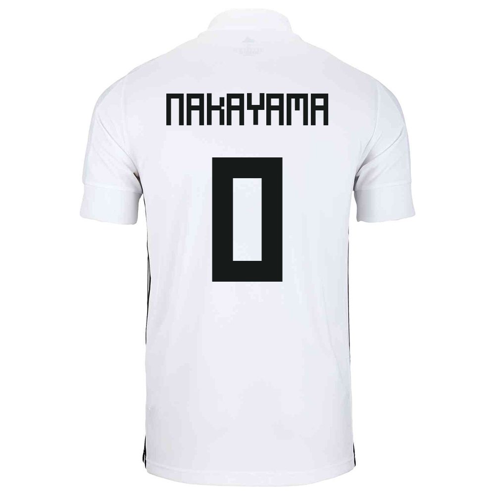 Herren Japanische Fussballnationalmannschaft Yuta Nakayama #0 Auswärtstrikot Weiß 2021 Trikot