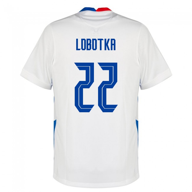 Damen Slowakische Fussballnationalmannschaft Stanislav Lobotka #22 Auswärtstrikot Dunkelblau 2021 Trikot