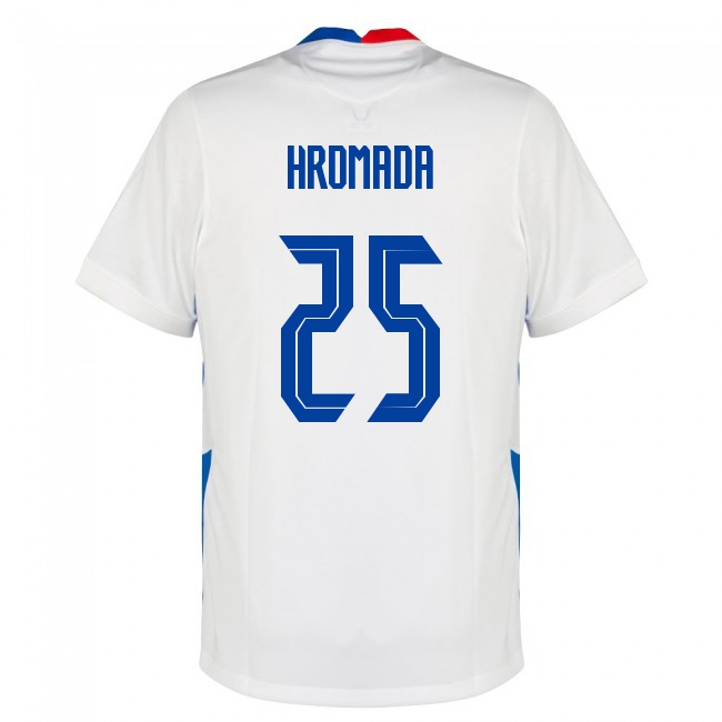 Herren Slowakische Fussballnationalmannschaft Jakub Hromada #25 Auswärtstrikot Dunkelblau 2021 Trikot