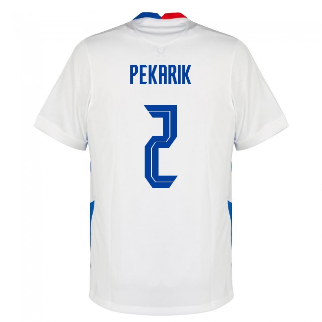 Damen Slowakische Fussballnationalmannschaft Peter Pekarik #2 Auswärtstrikot Dunkelblau 2021 Trikot
