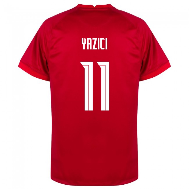 Herren Türkische Fussballnationalmannschaft Yusuf Yazici #11 Auswärtstrikot Weiß 2021 Trikot