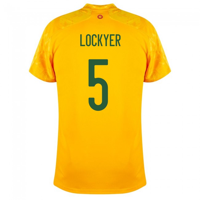 Damen Walisische Fussballnationalmannschaft Tom Lockyer #5 Auswärtstrikot Rot 2021 Trikot