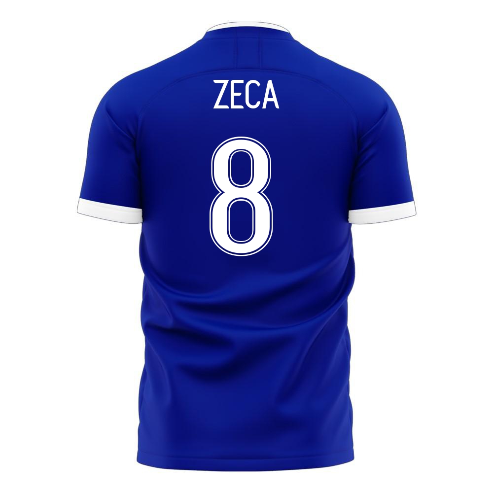 Herren Griechische Fussballnationalmannschaft Zeca #8 Auswärtstrikot Weiß 2021 Trikot