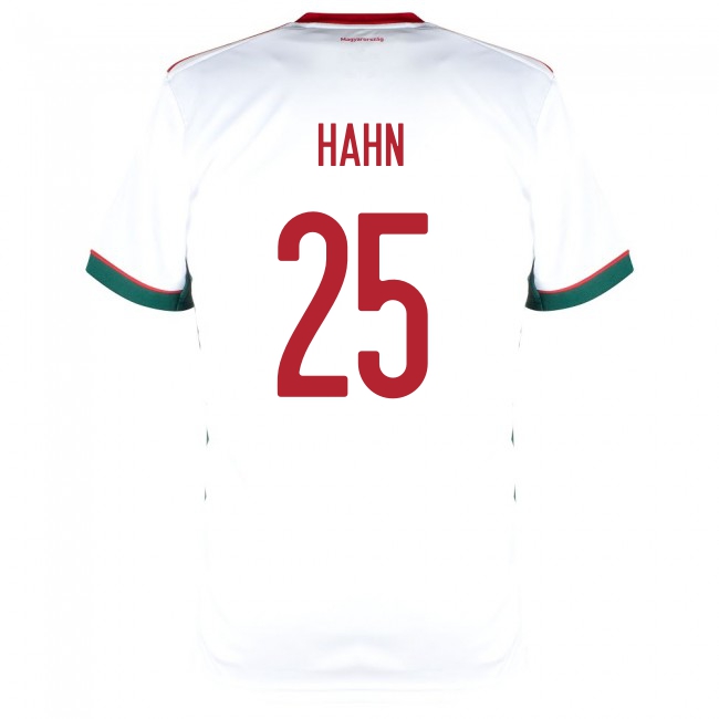 Damen Ungarische Fussballnationalmannschaft Janos Hahn #25 Auswärtstrikot Rot 2021 Trikot
