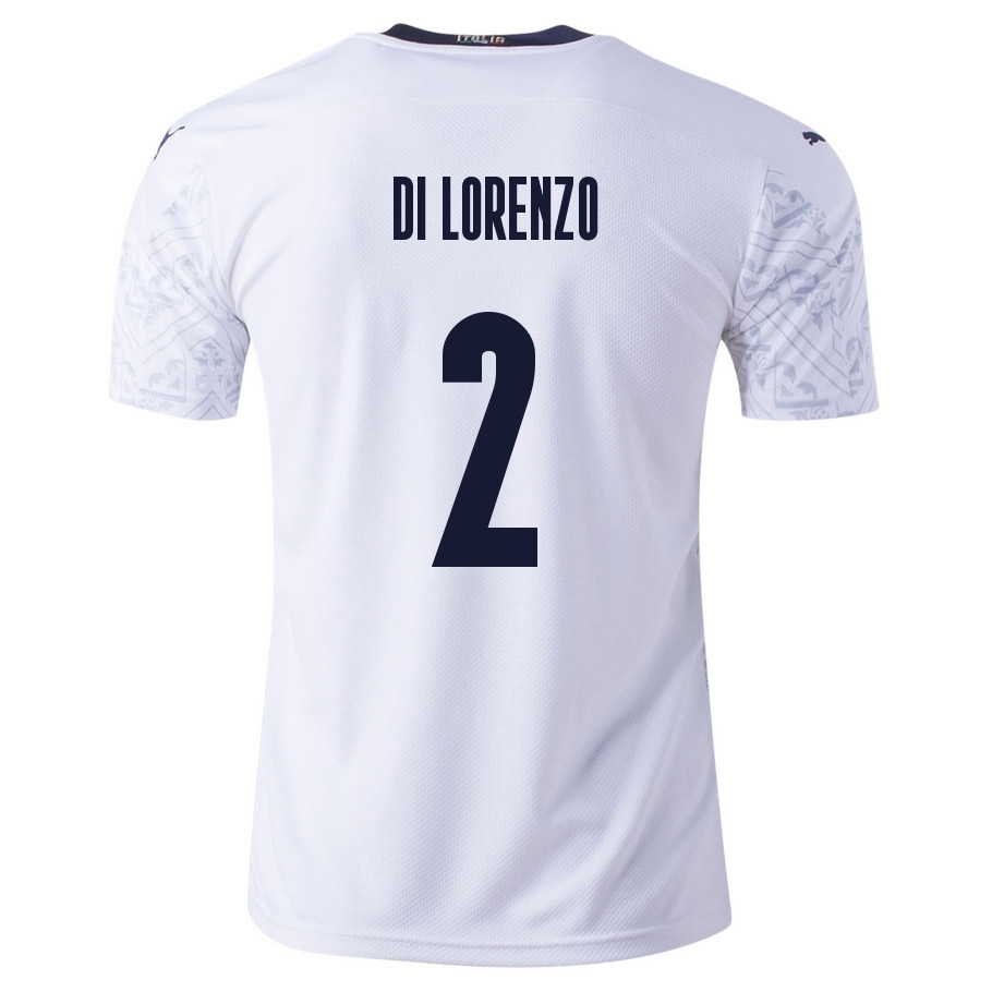 Herren Italienische Fussballnationalmannschaft Giovanni Di Lorenzo #2 Auswärtstrikot Blau 2021 Trikot