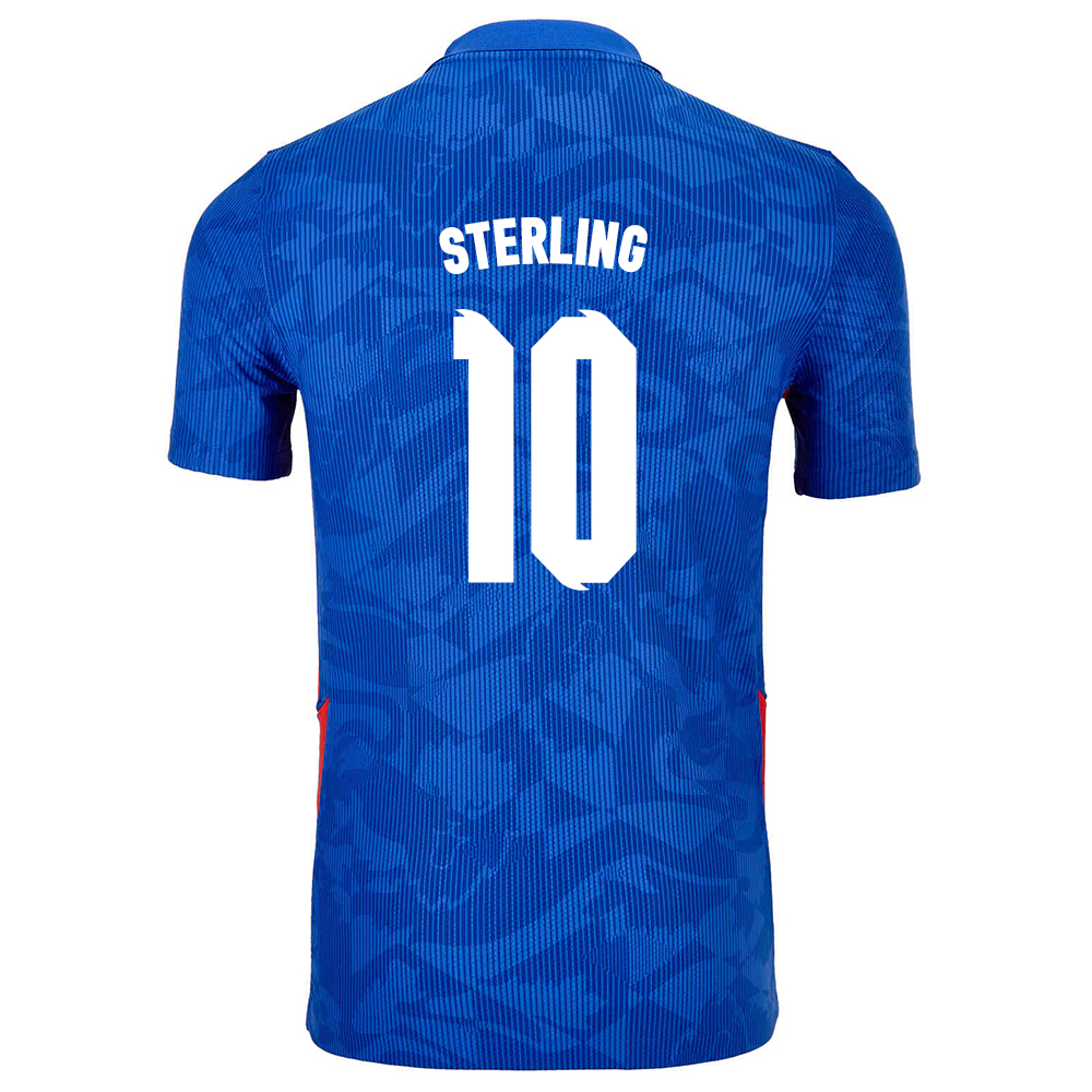 Herren Englische Fussballnationalmannschaft Raheem Sterling #10 Auswärtstrikot Weiß 2021 Trikot