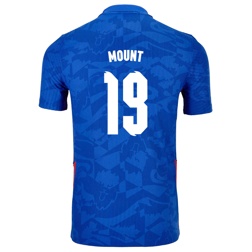 Damen Englische Fussballnationalmannschaft Mason Mount #19 Auswärtstrikot Weiß 2021 Trikot