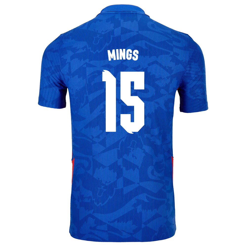 Kinder Englische Fussballnationalmannschaft Tyrone Mings #15 Auswärtstrikot Weiß 2021 Trikot