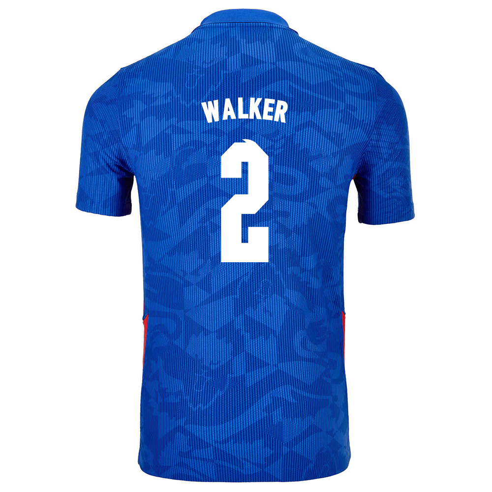 Herren Englische Fussballnationalmannschaft Kyle Walker #2 Auswärtstrikot Weiß 2021 Trikot
