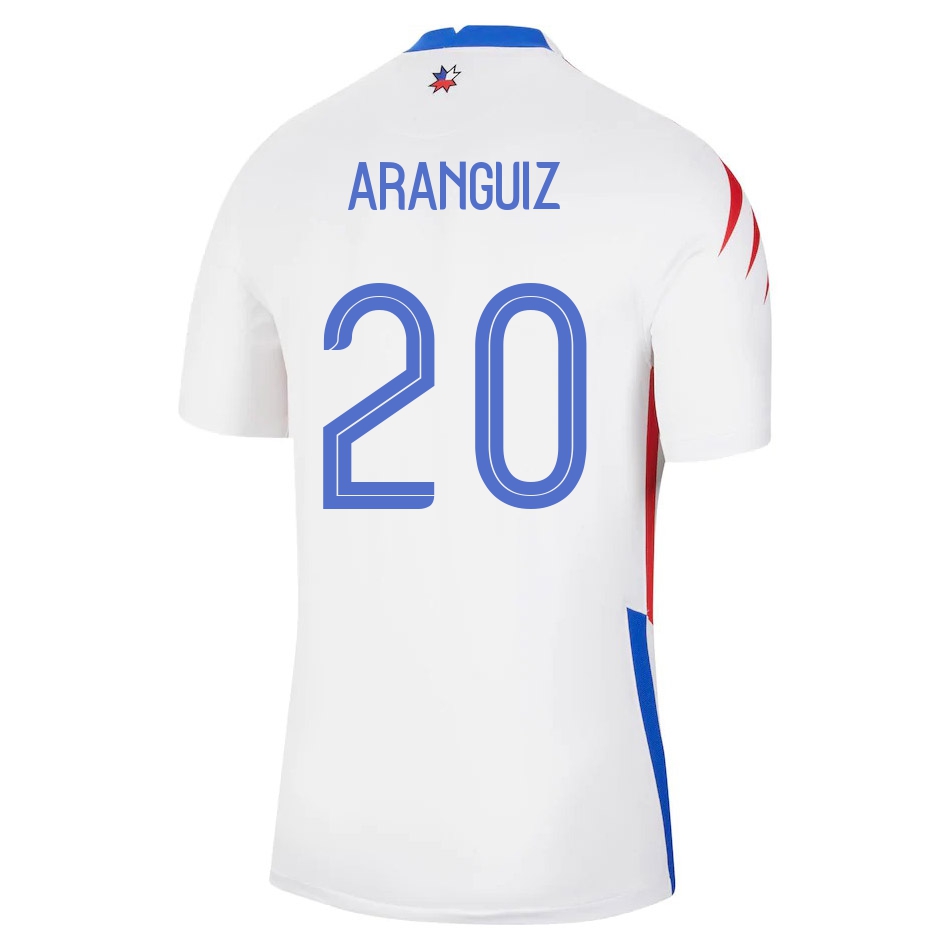 Kinder Chilenische Fussballnationalmannschaft Charles Aranguiz #20 Auswärtstrikot Rot 2021 Trikot