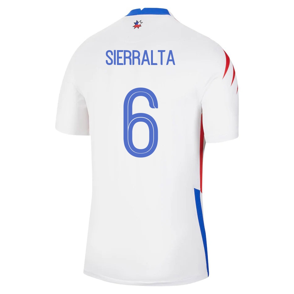 Herren Chilenische Fussballnationalmannschaft Francisco Sierralta #6 Auswärtstrikot Rot 2021 Trikot