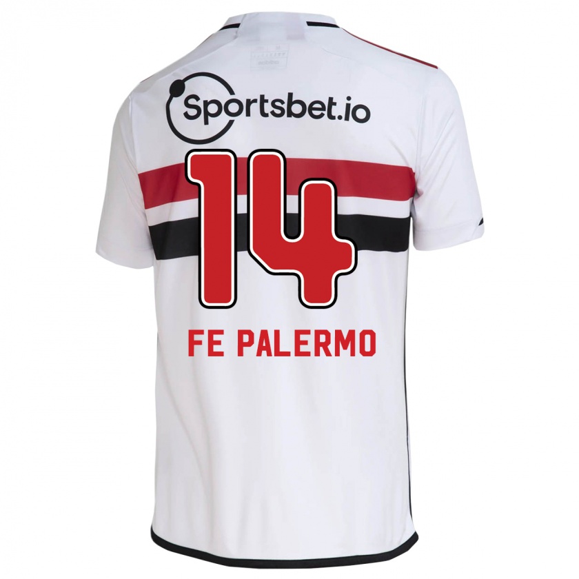 Kandiny Kinder Fe Palermo #14 Weiß Heimtrikot Trikot 2023/24 T-Shirt